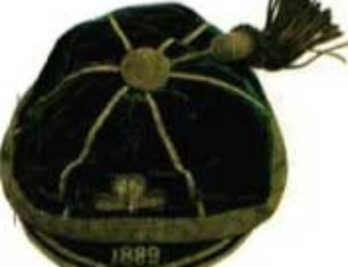 D.U.F.C. gives IRFU “shamrock” badge for 1st International in 1875