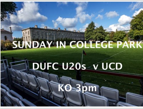 U20s v UCD in COLLEGE PARK THIS SUNDAY 3pm